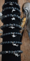 bracelet Lava / Onyx